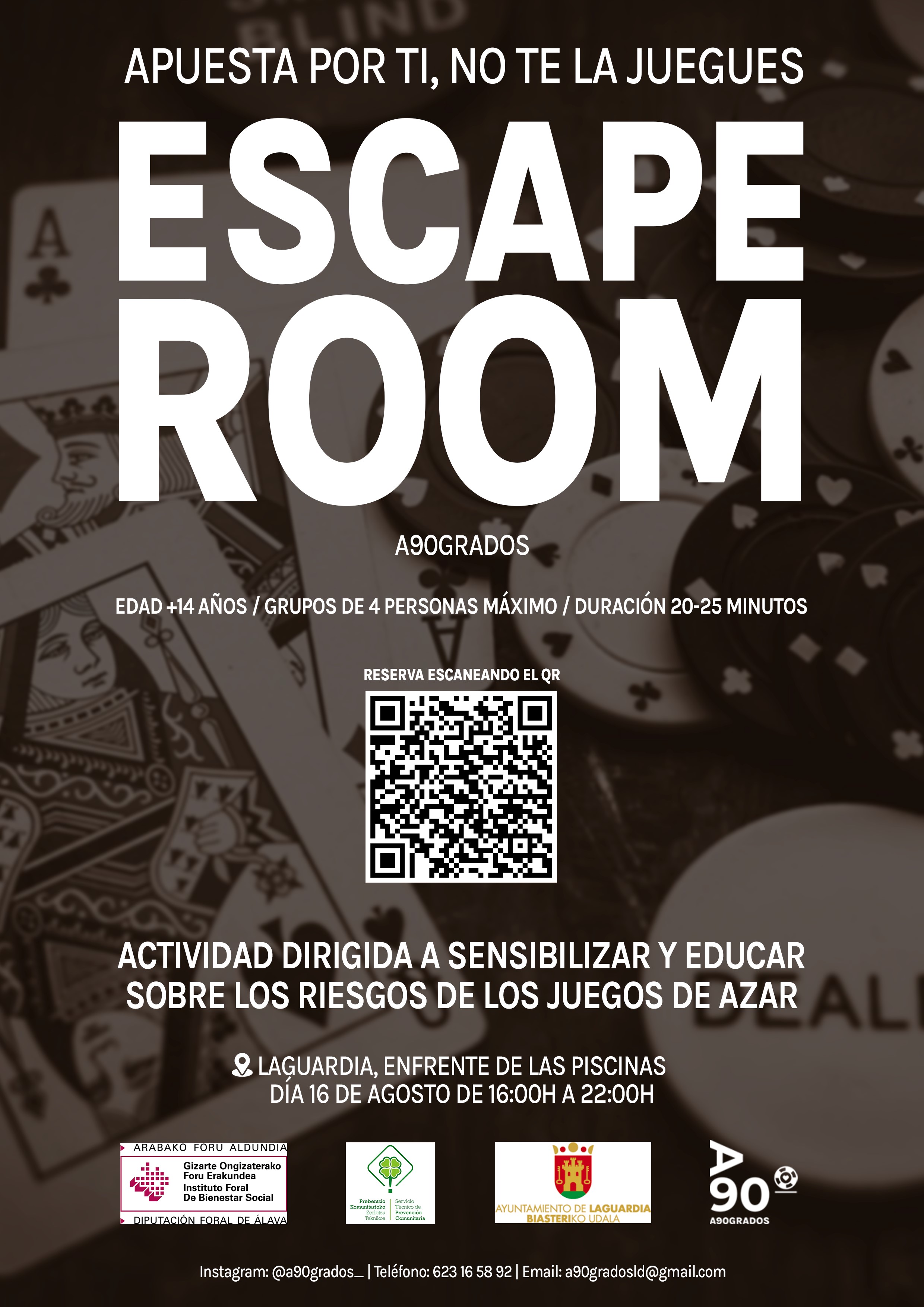cartel escape room laguardia castellano