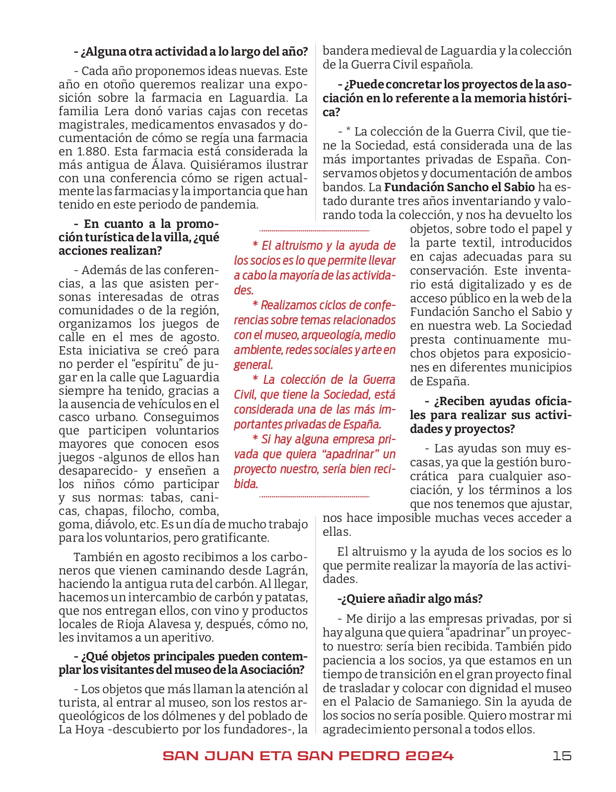 Programa de fiestas 2024