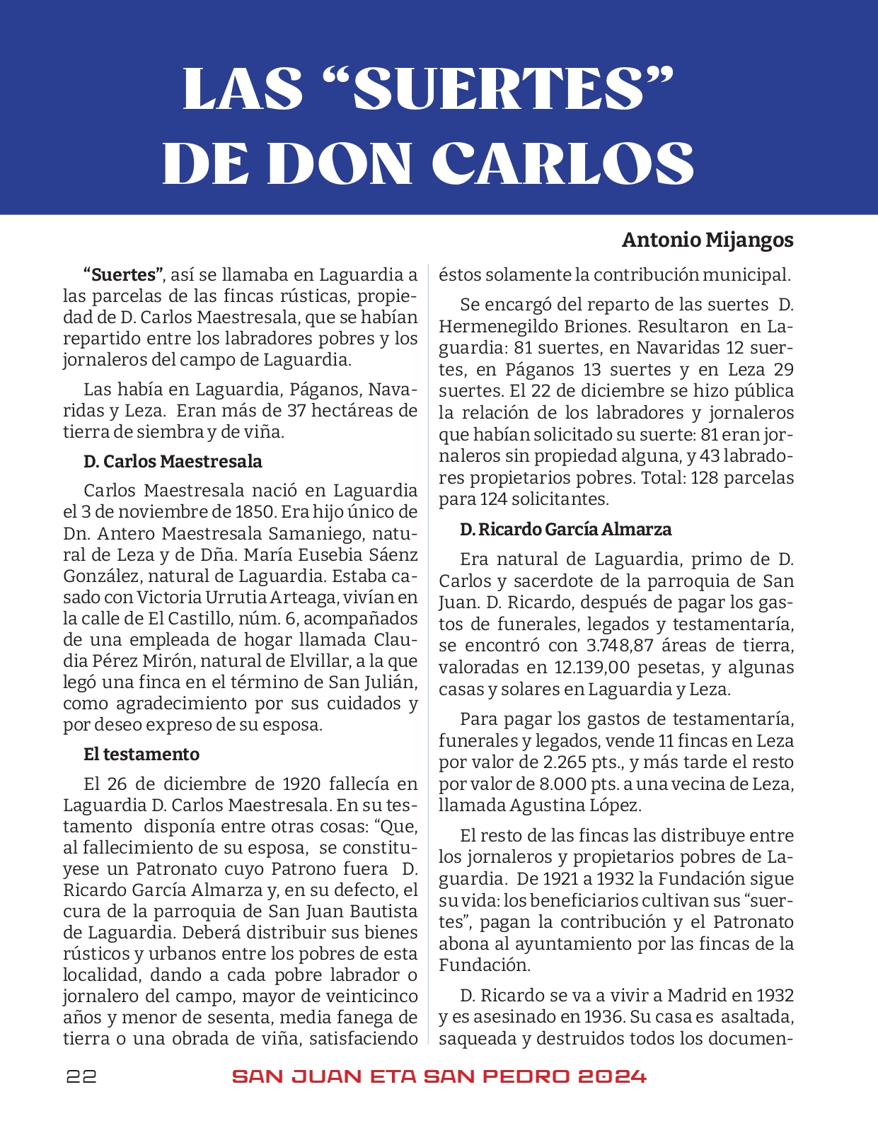 Programa de fiestas 2024