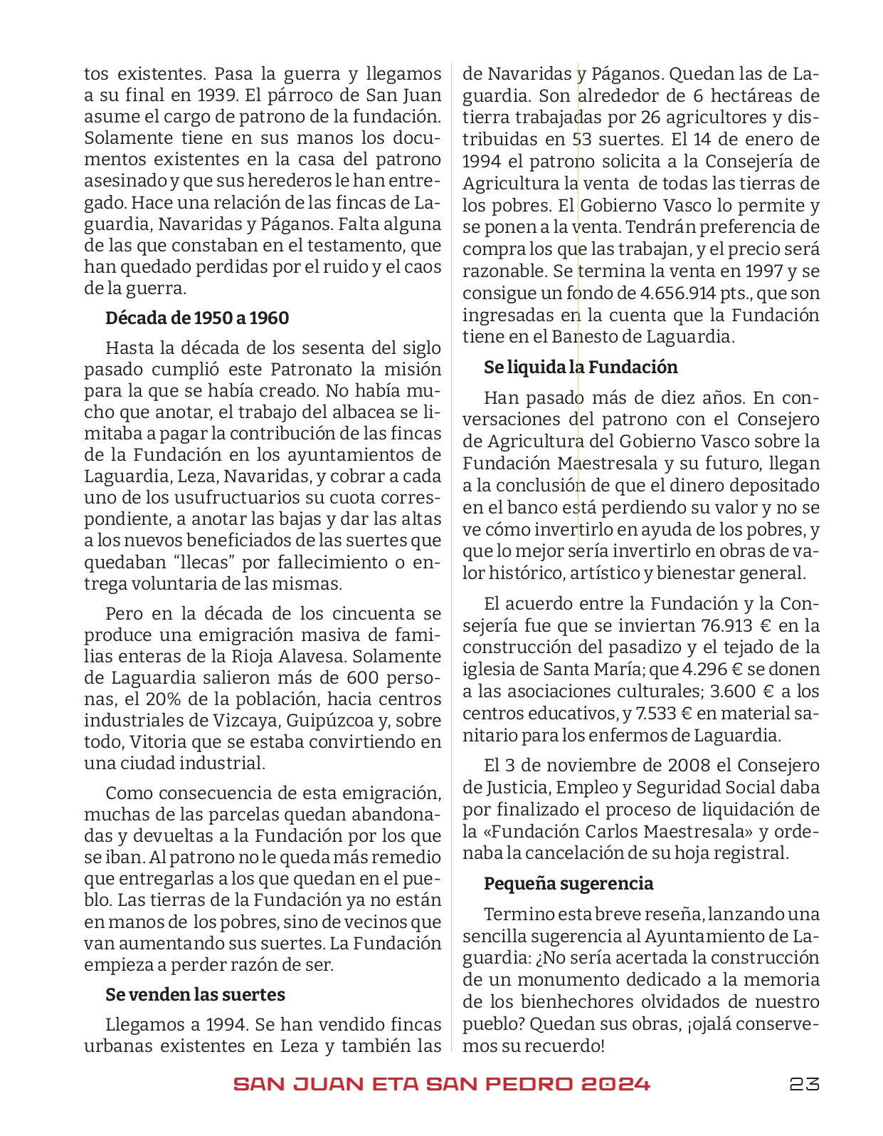 Programa de fiestas 2024