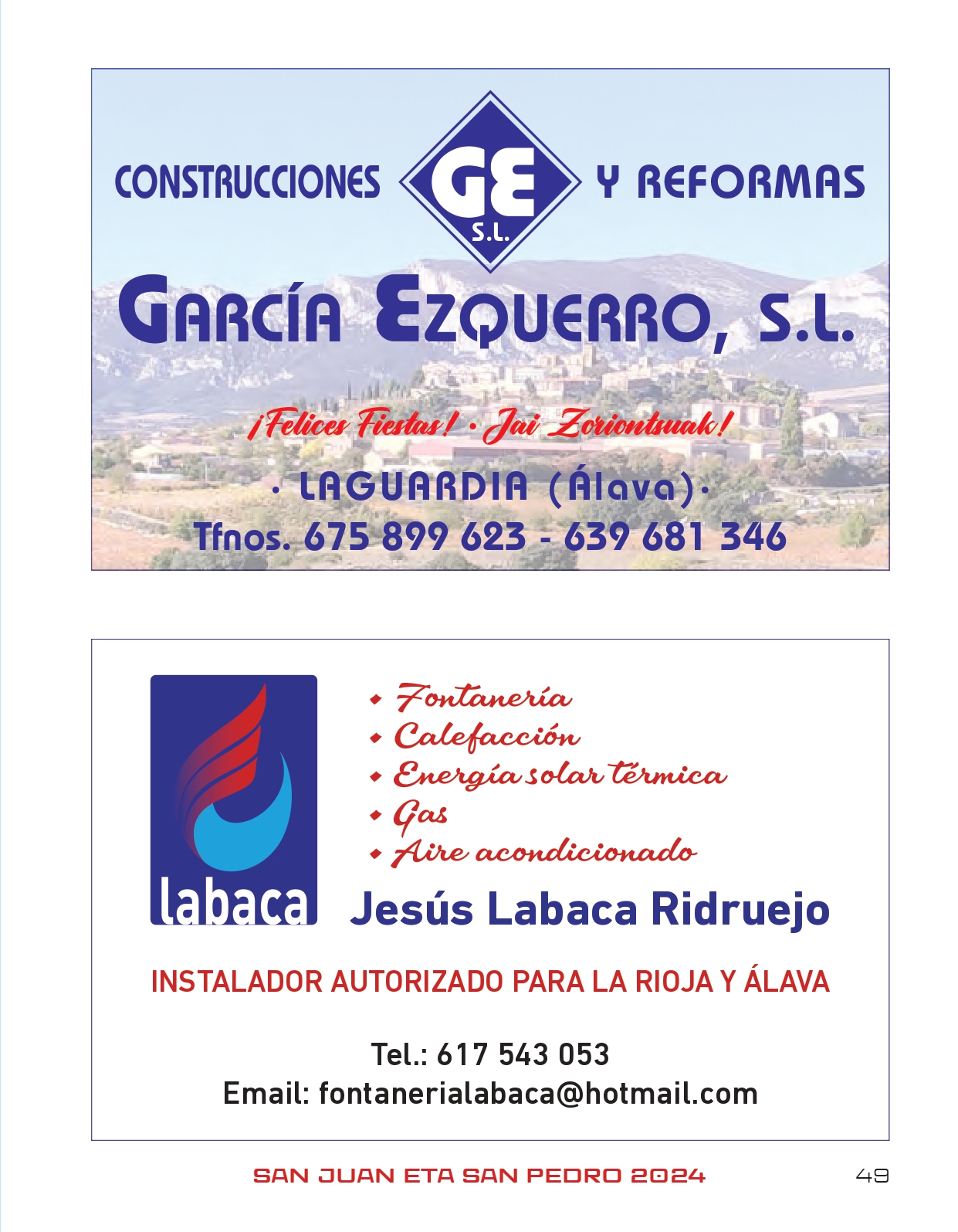 Programa de fiestas 2024