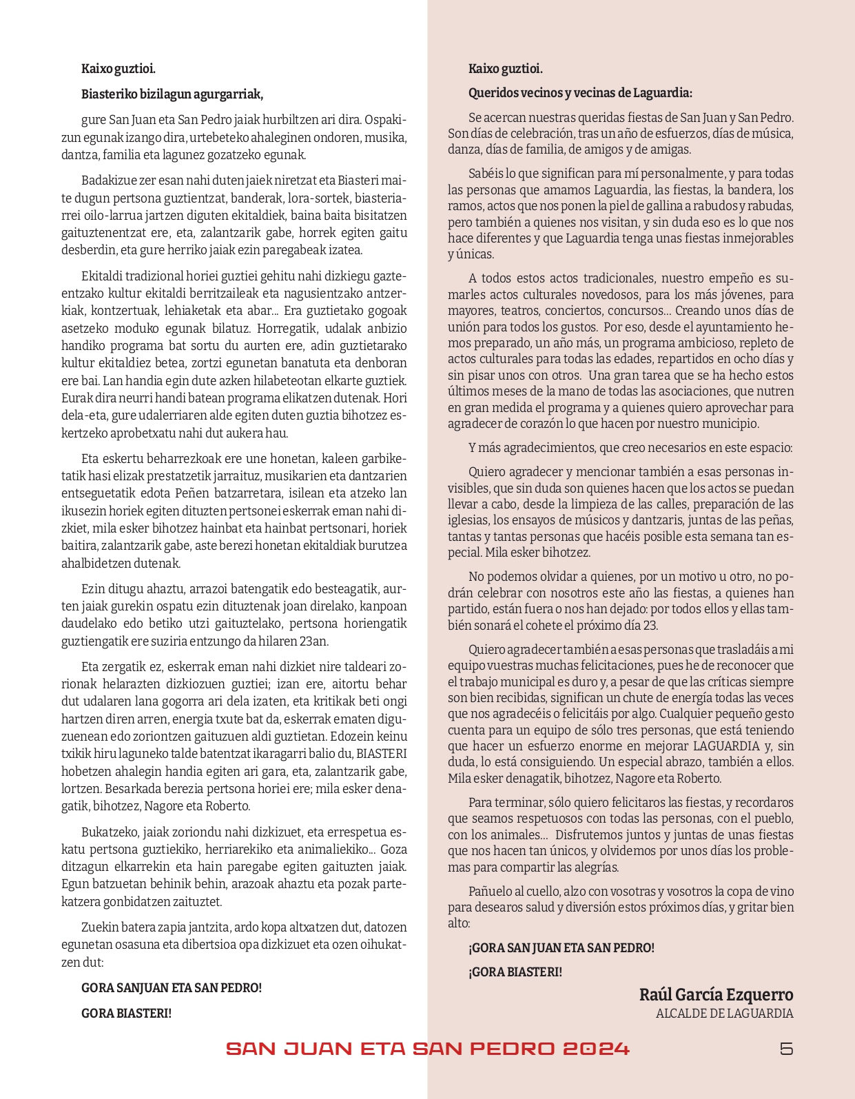Programa de fiestas 2024