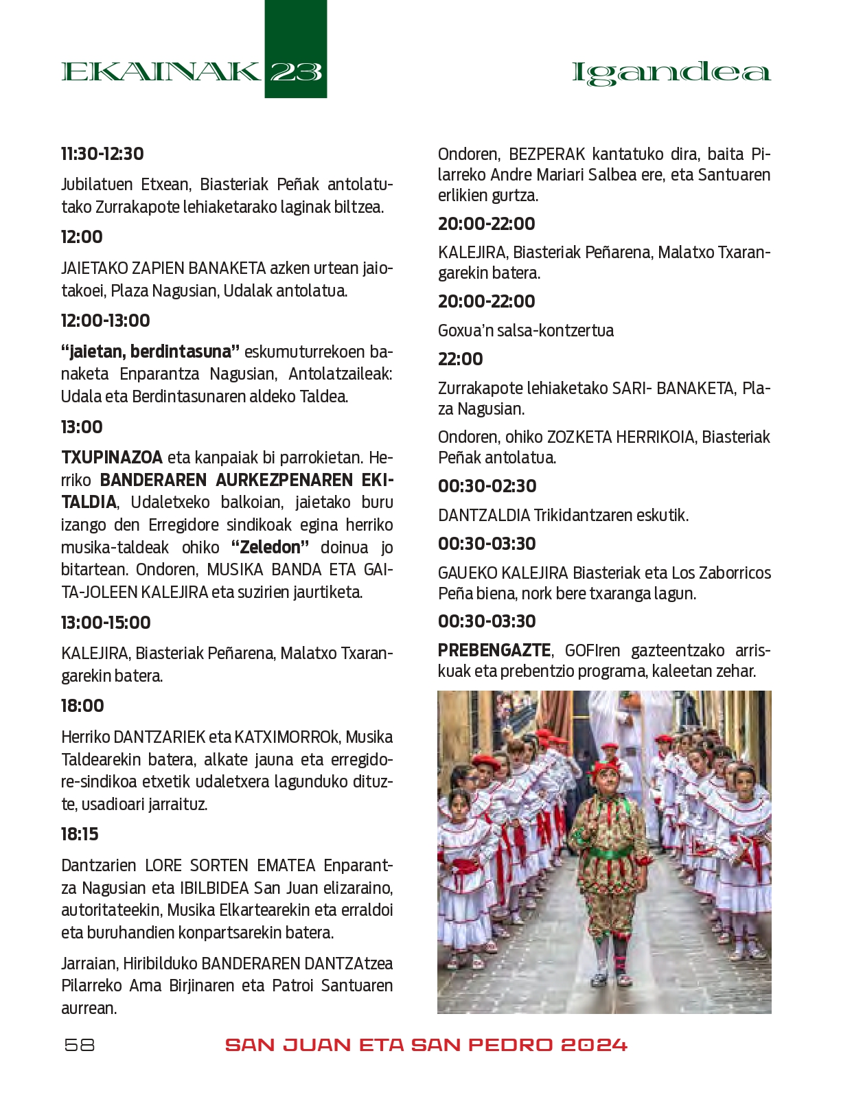 Programa de fiestas 2024