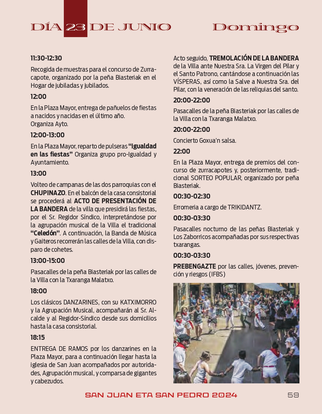 Programa de fiestas 2024