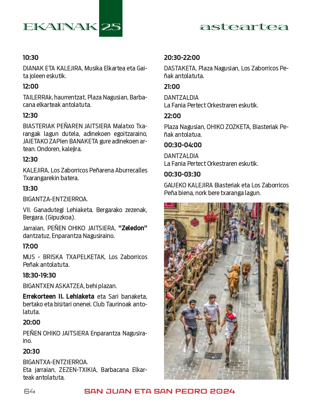Programa de fiestas 2024