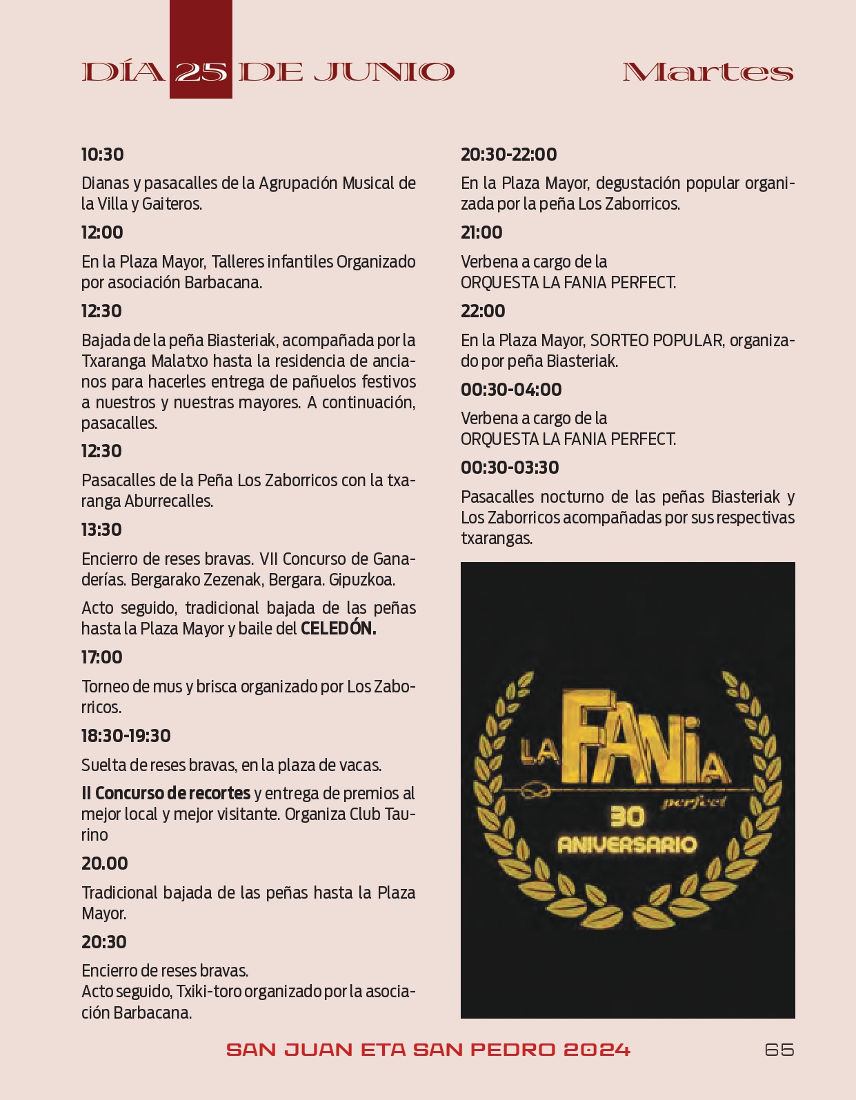 Programa de fiestas 2024