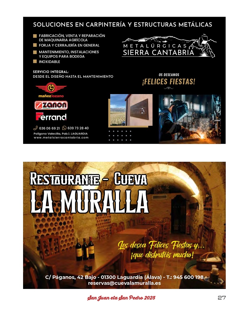 Programa de fiestas 2025