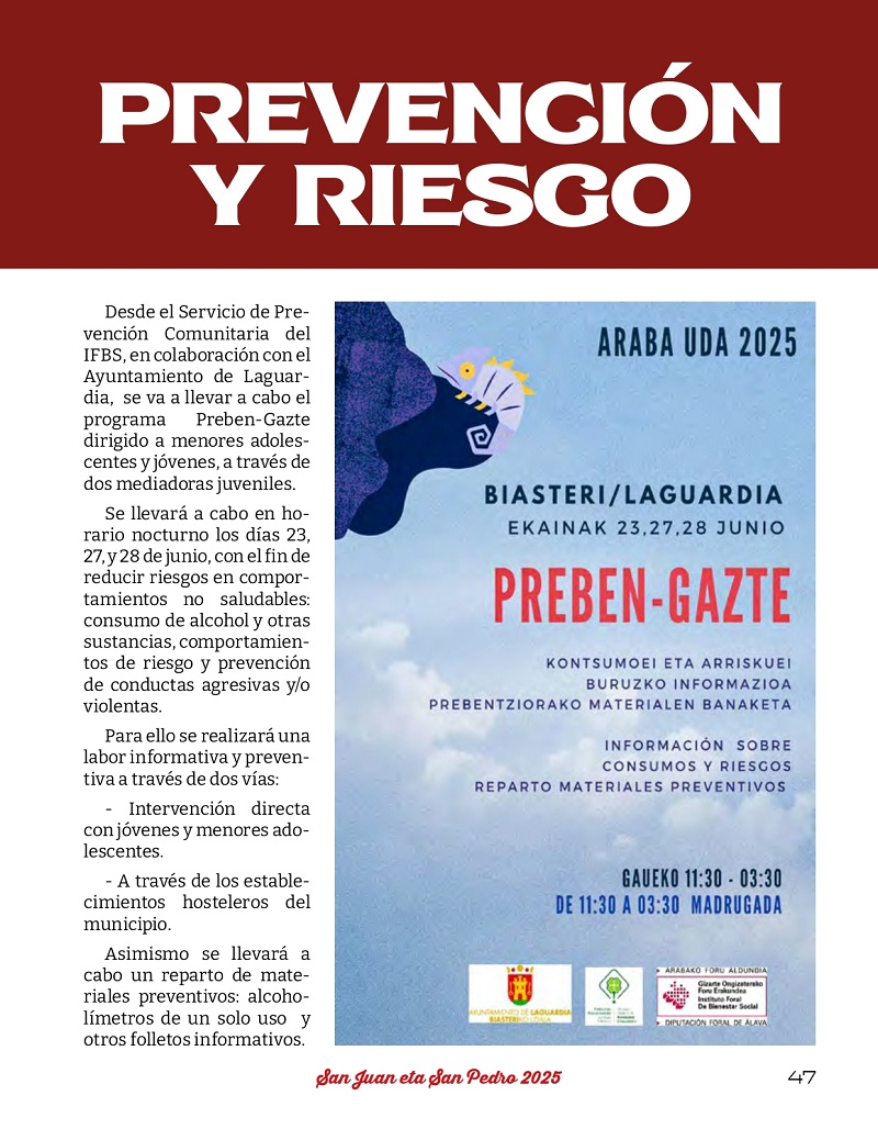 Programa de fiestas 2025