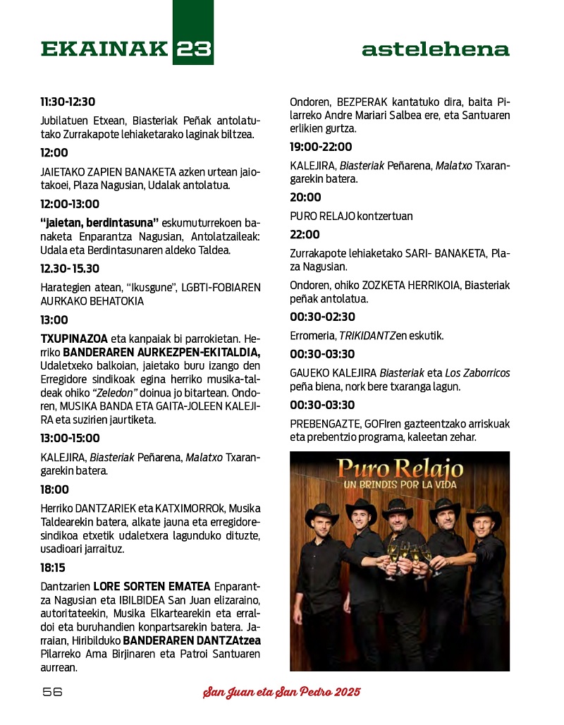 Programa de fiestas 2025