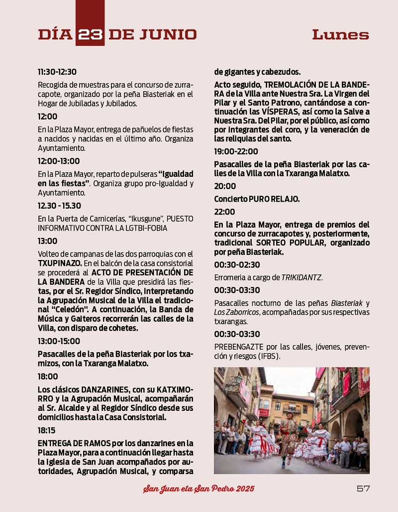 Programa de fiestas 2025