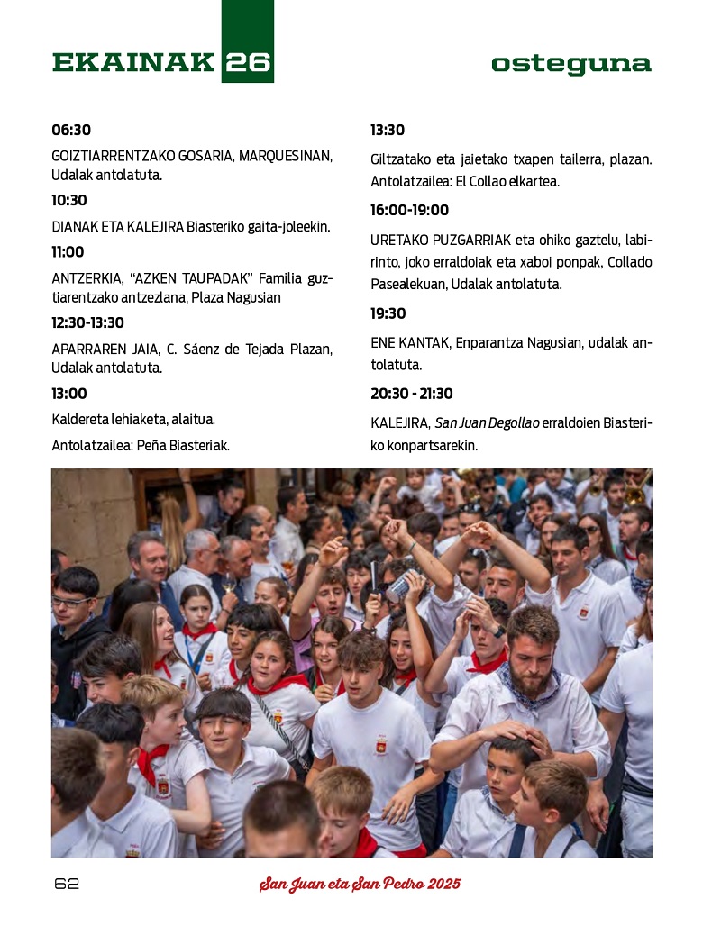 Programa de fiestas 2025