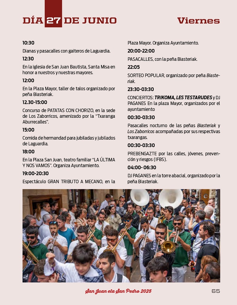 Programa de fiestas 2025