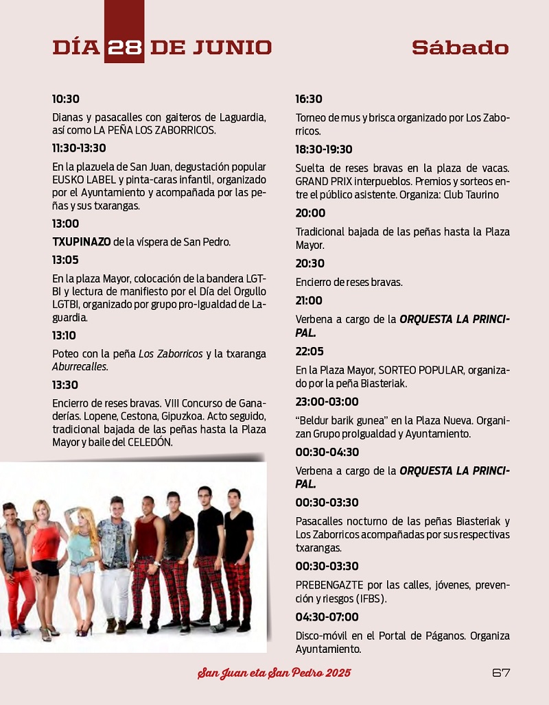 Programa de fiestas 2025