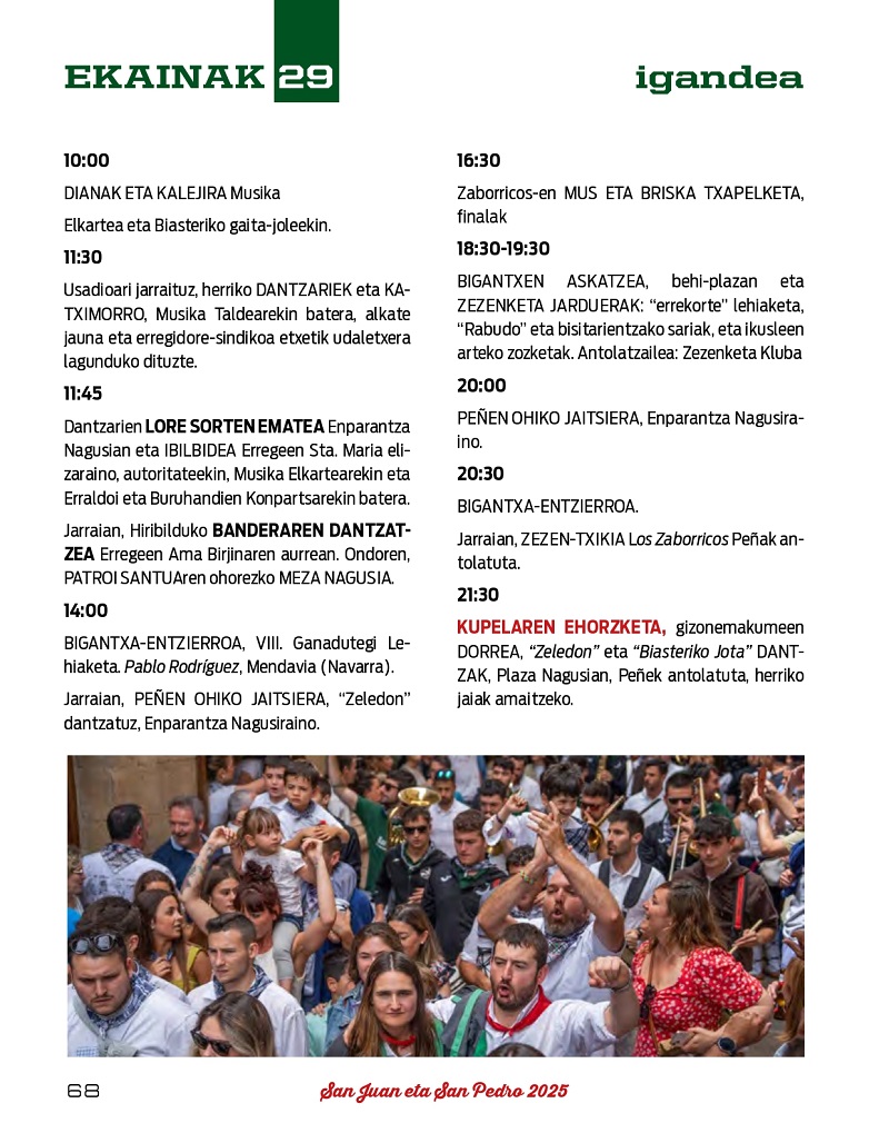 Programa de fiestas 2025
