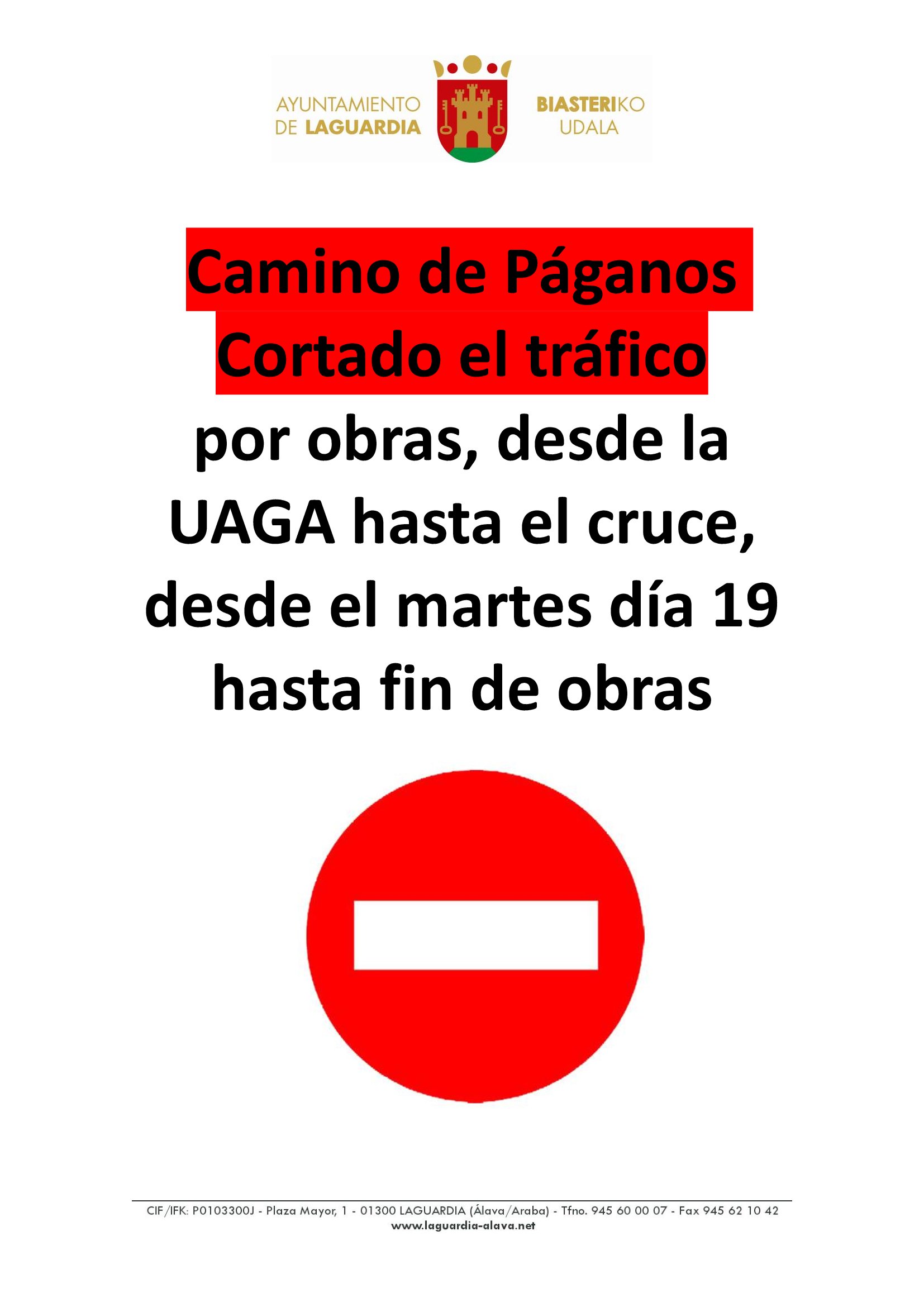 cortado camino paganos