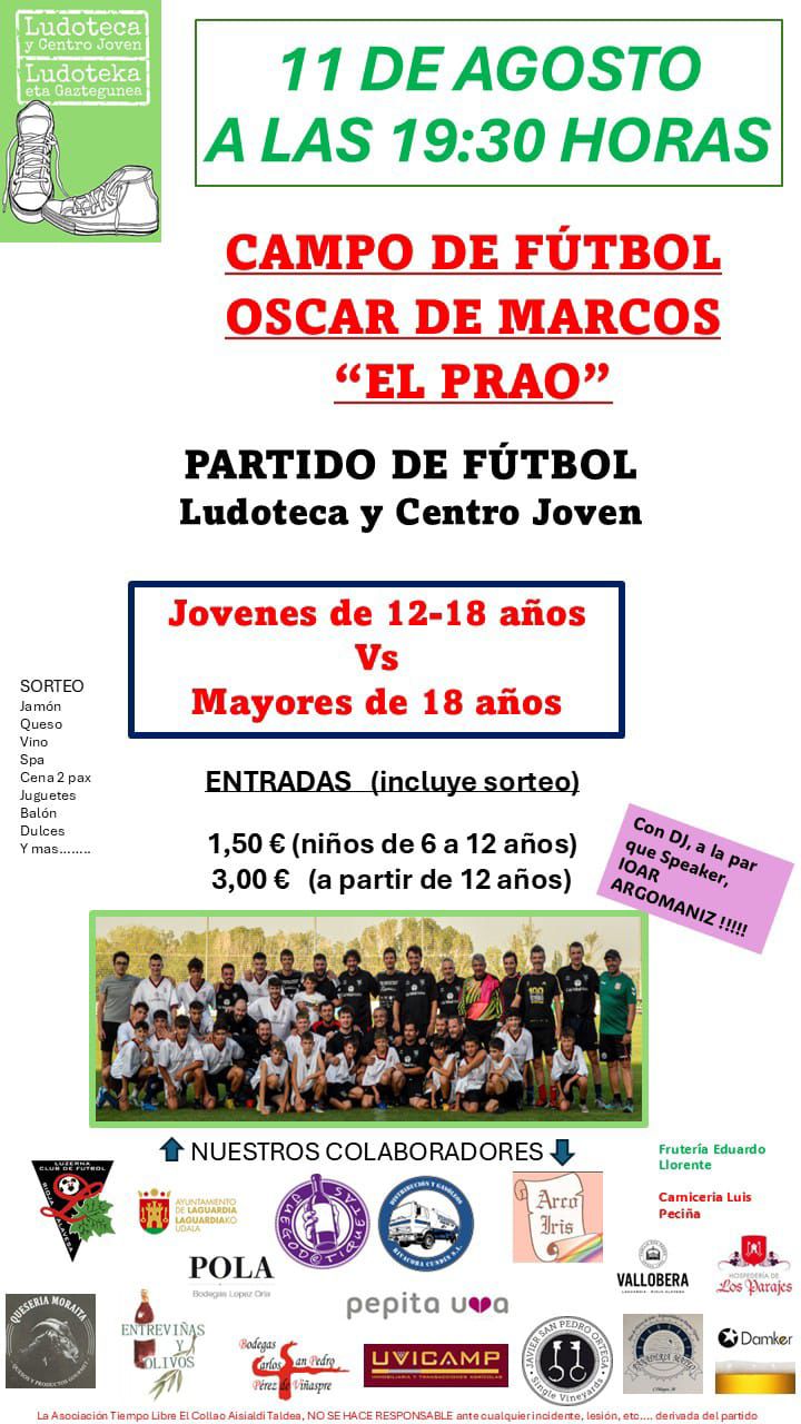 partido futbol ludoteca y centro joven