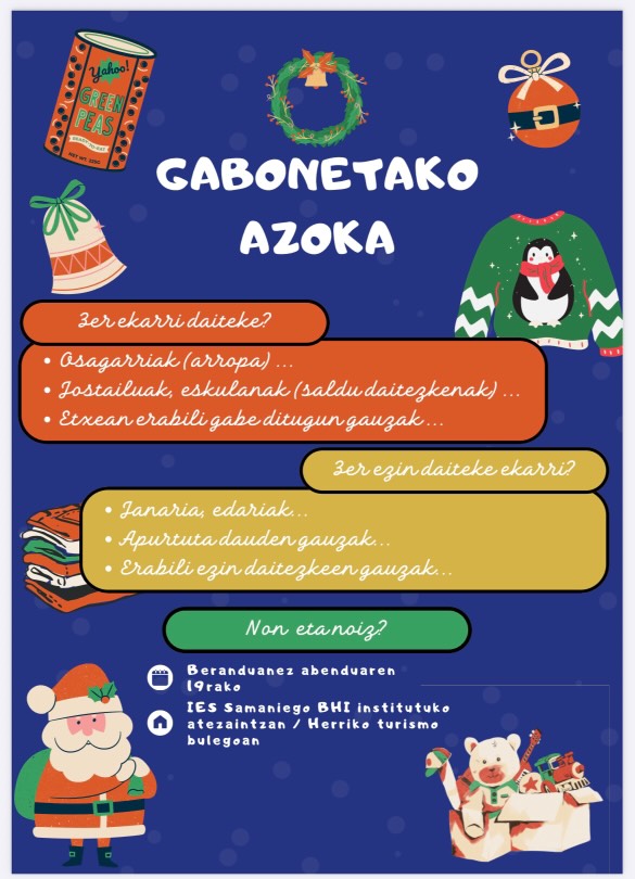 GABONETAKO AZOKA IES SAMANIEGO