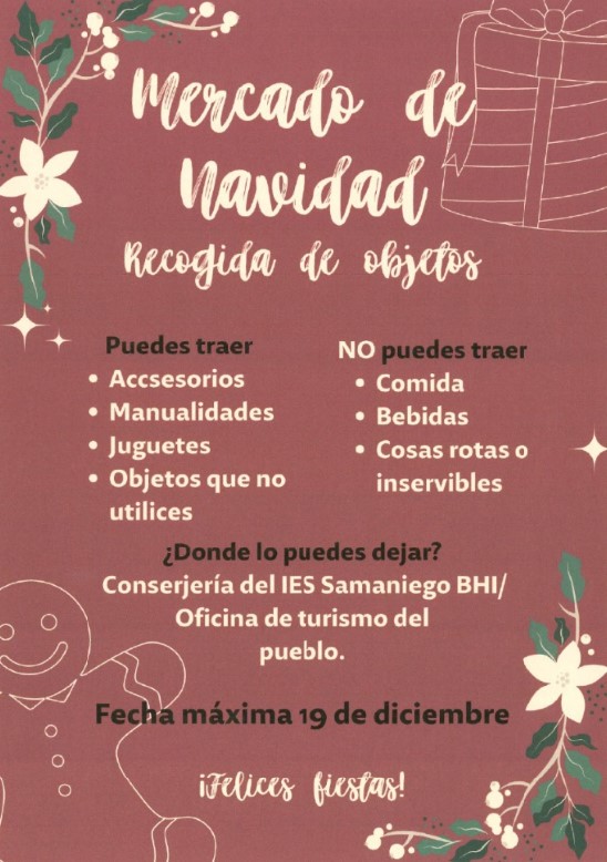 RECOGIDA DE OBJETOS IES SAMANIEGO