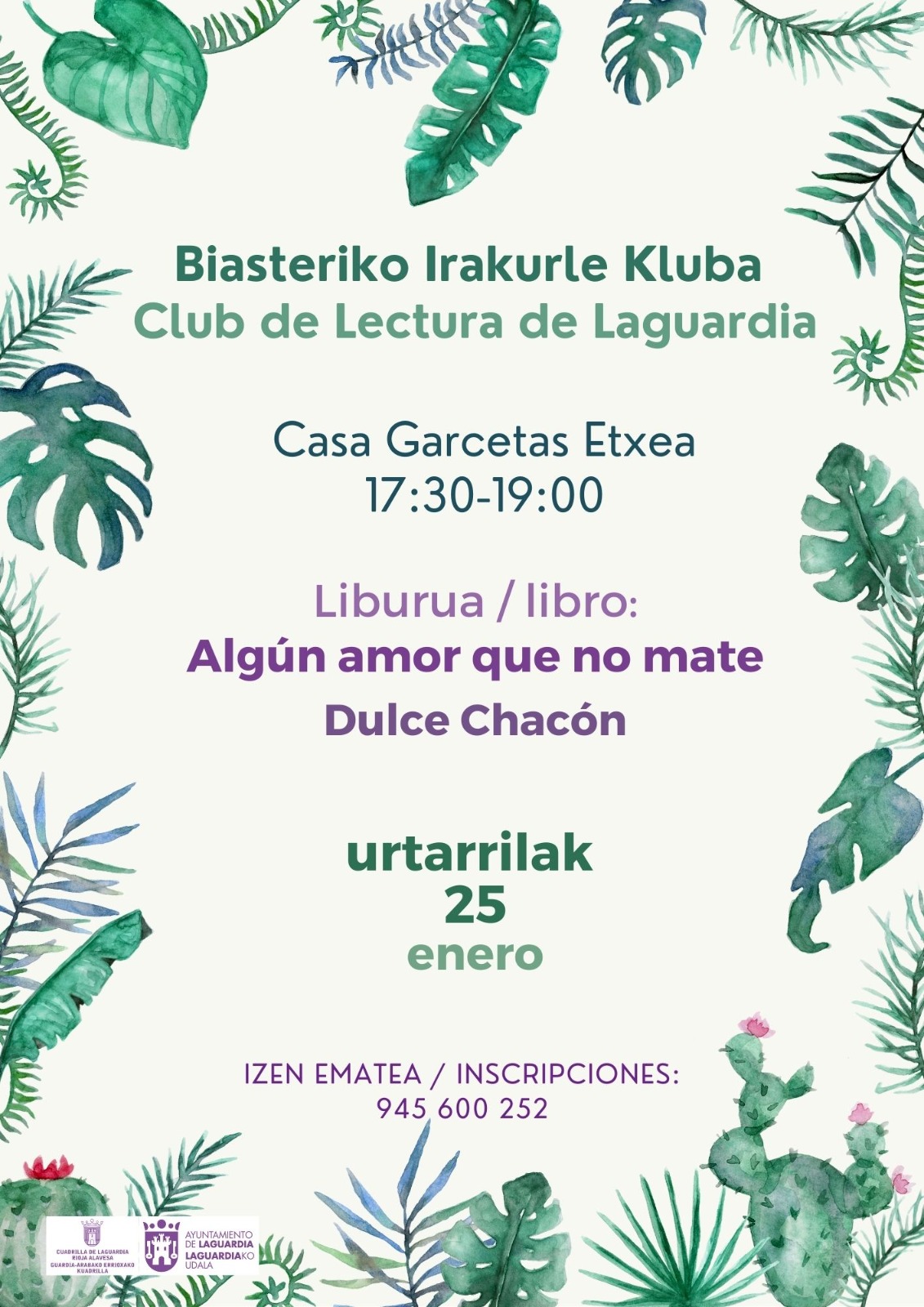 club de lectura 25 enero