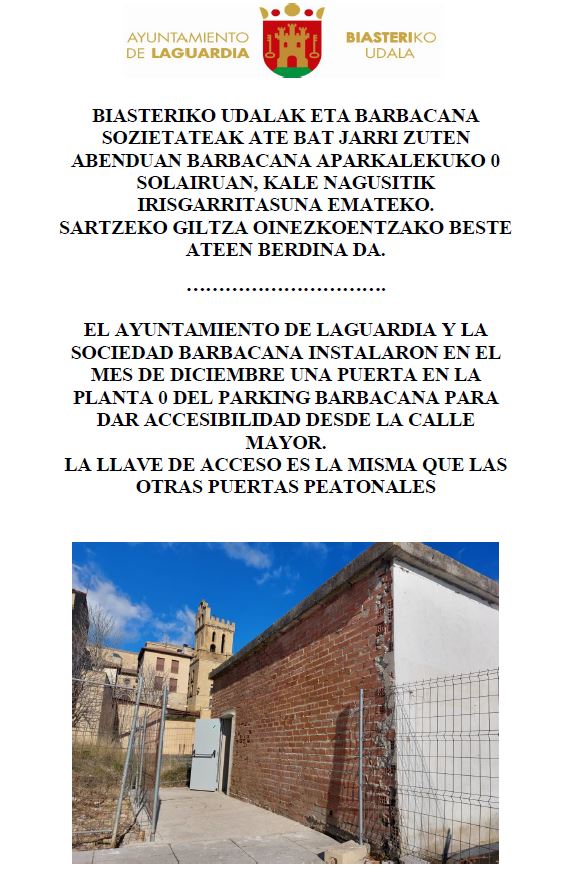 puerta acceso aparcamiento