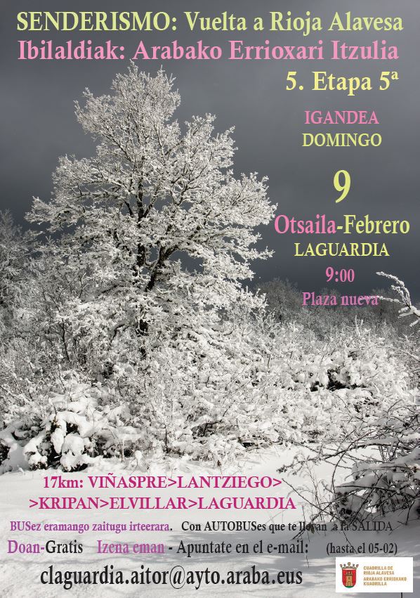 SENDERISMO VUELTA A RIOJA ALAVESA 5 ETAPA