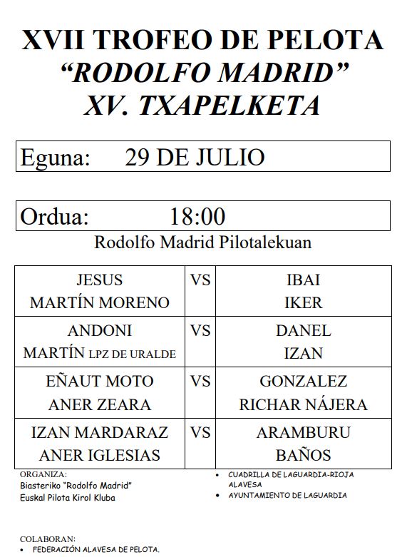 pelota 29 julio