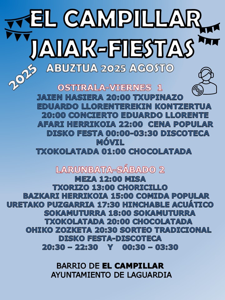 FIESTAS EL CAMPILLAR 2025