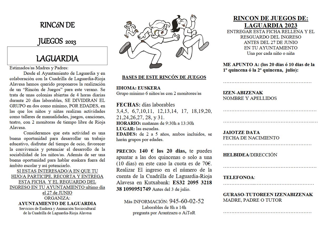 RINCONES NUEVO HORARIO