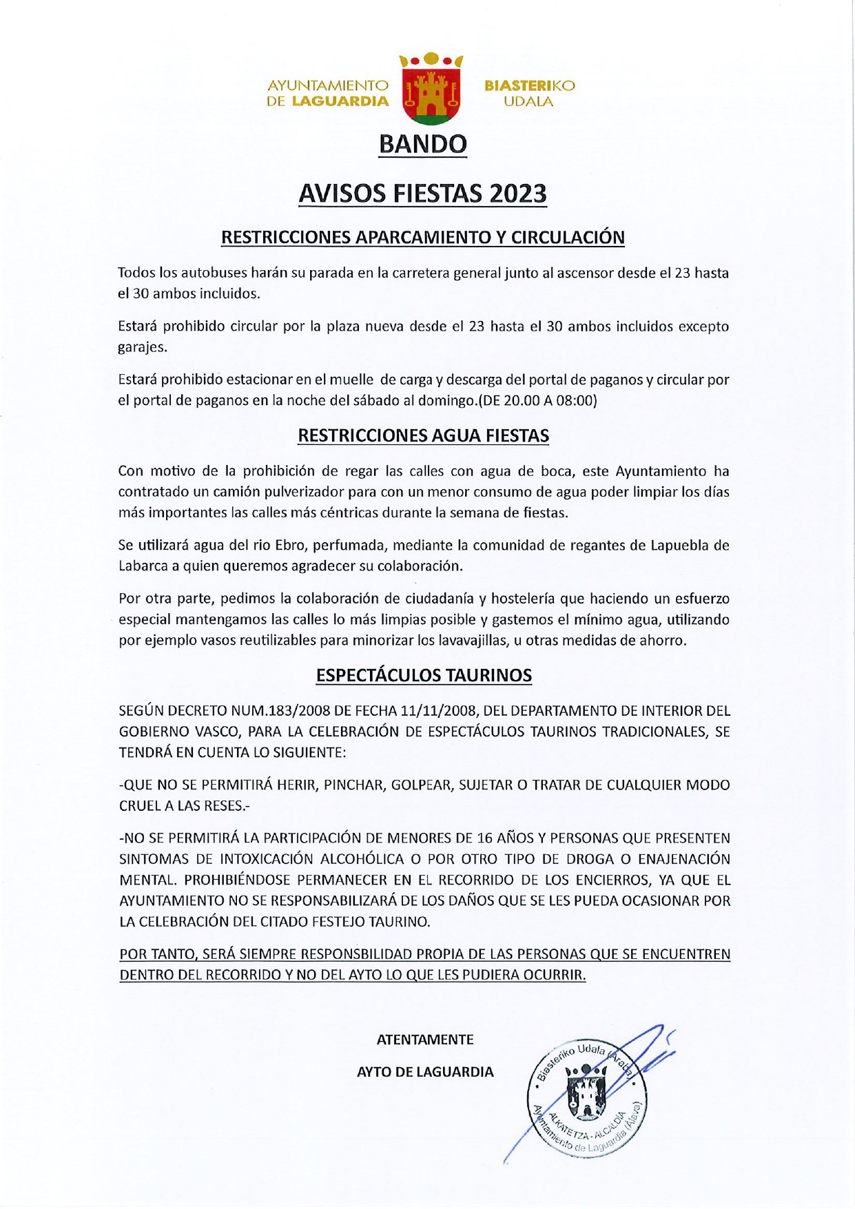 bando fiestas