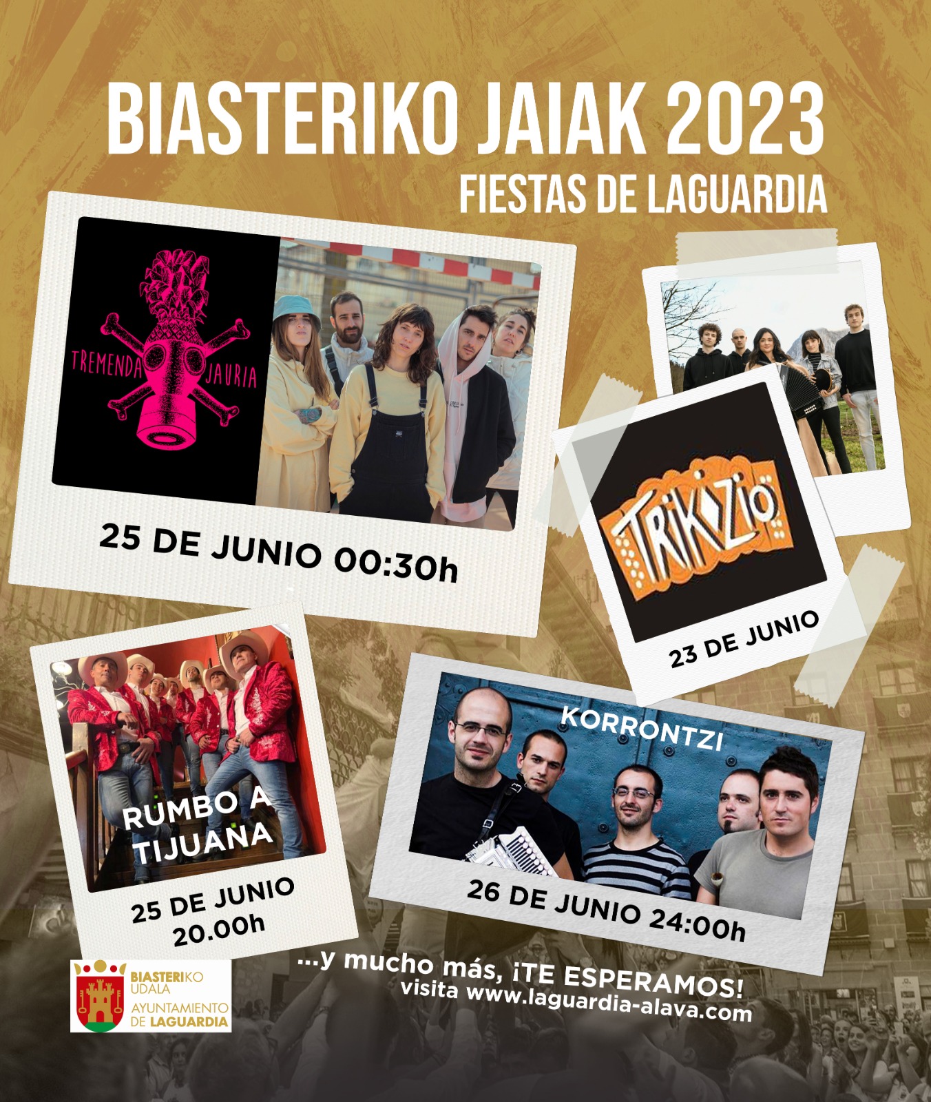 varios carteles fiestas