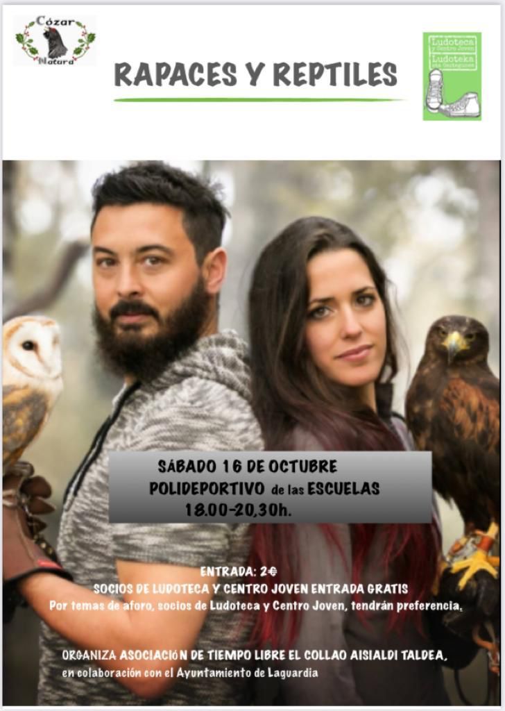rapaces y reptiles