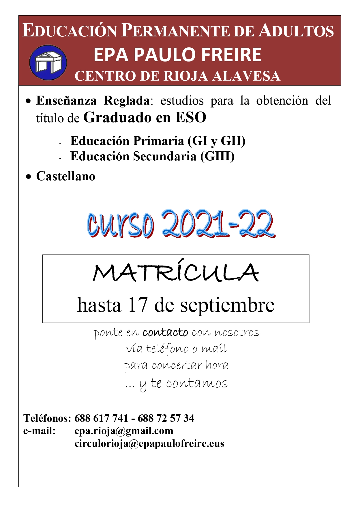 CARTEL septiembre 2021 matricula page 0001