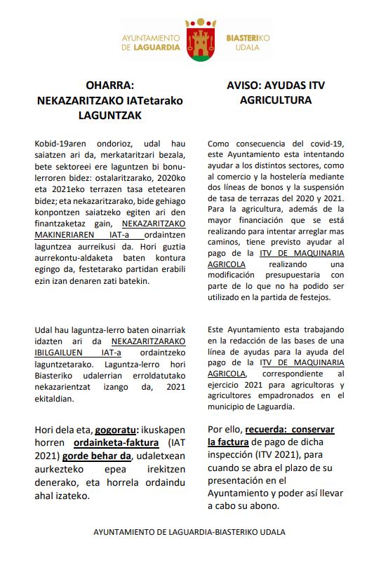 ayudas itv agricultura
