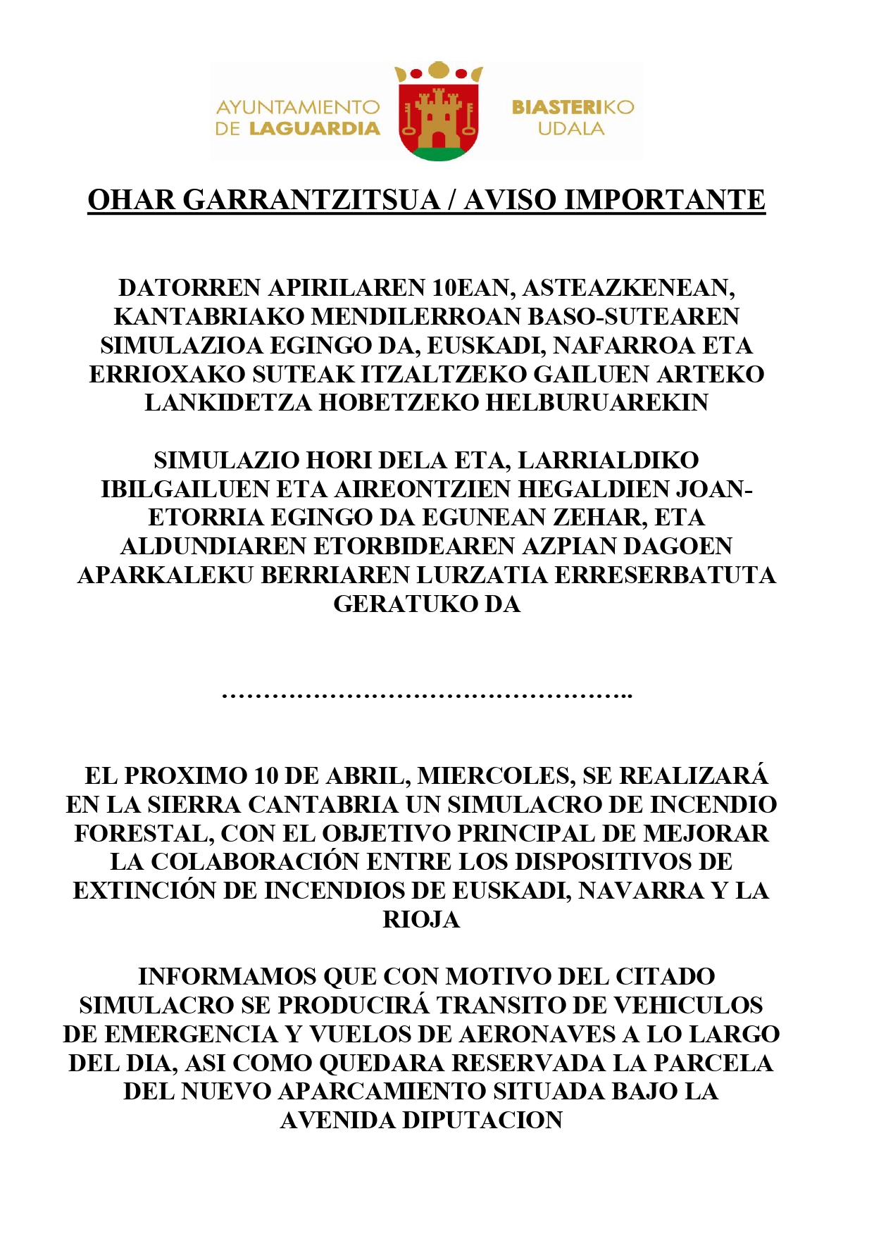 SIMULACRO INCENDIO