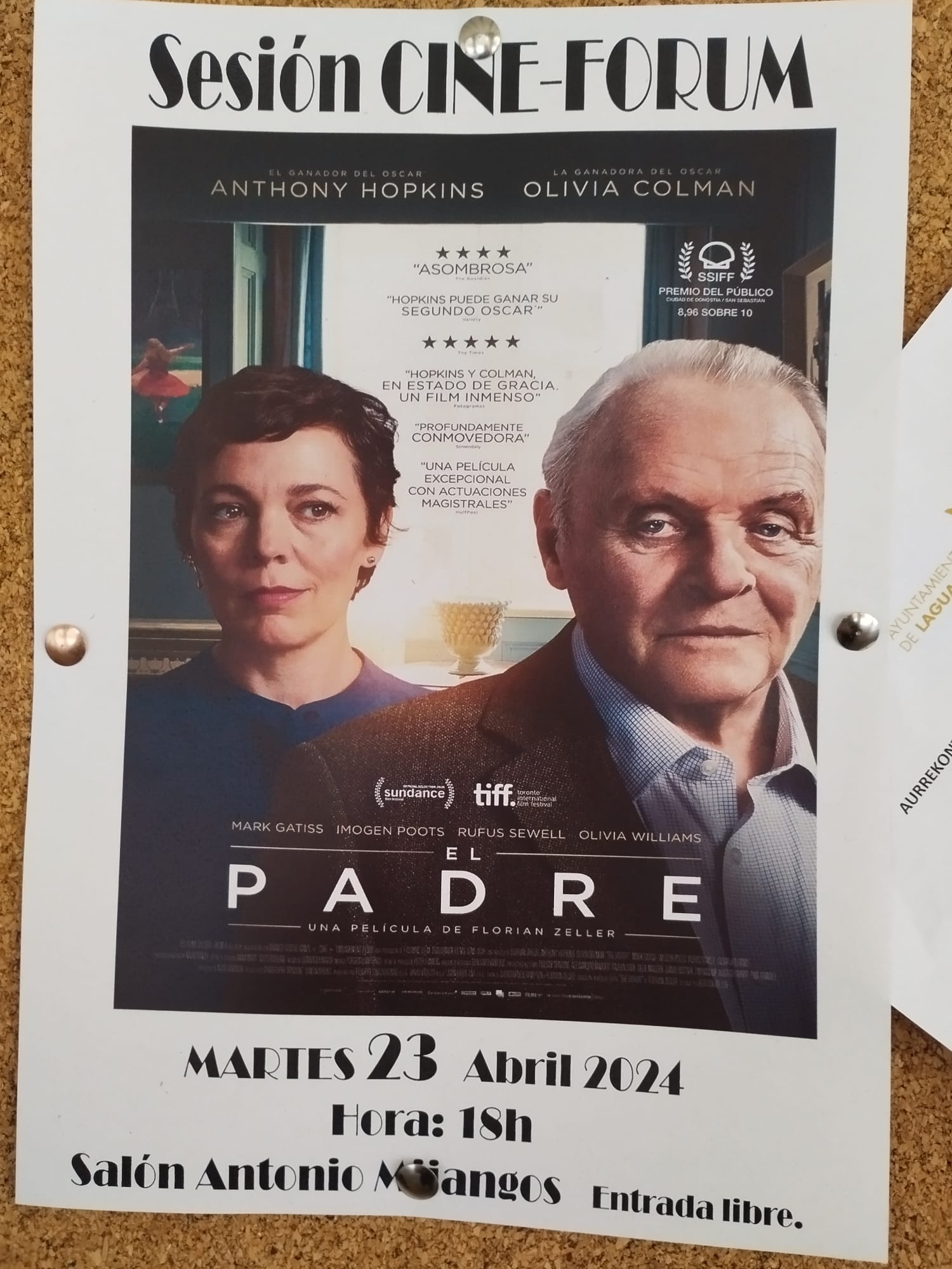 cine forum 23 abril