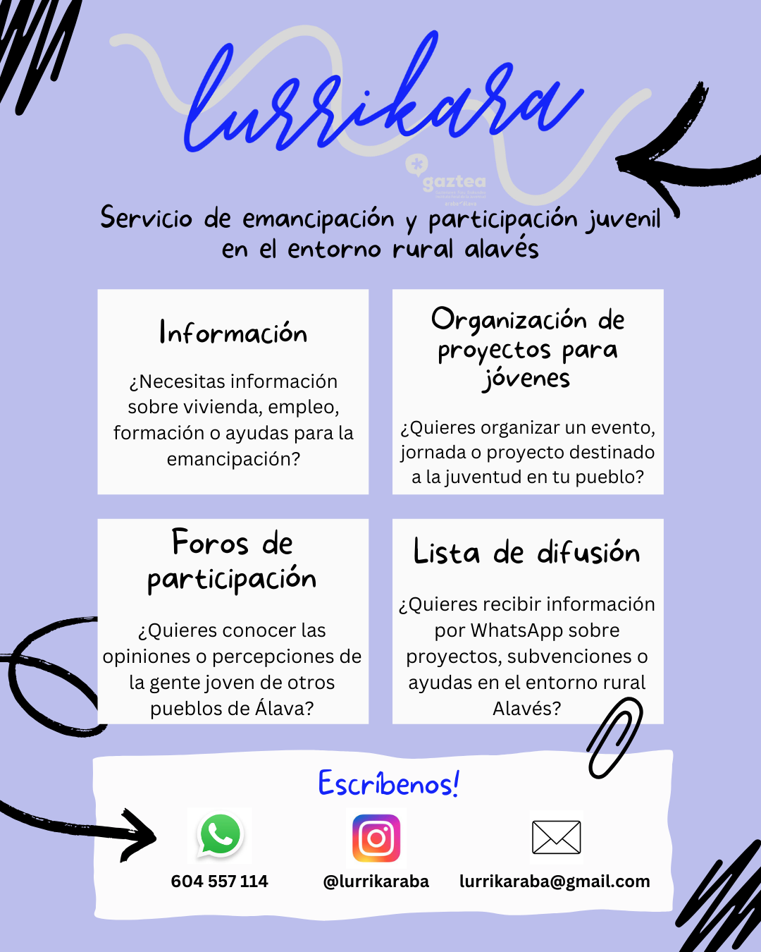 Cartel Instagram Lurrikara Erderaz