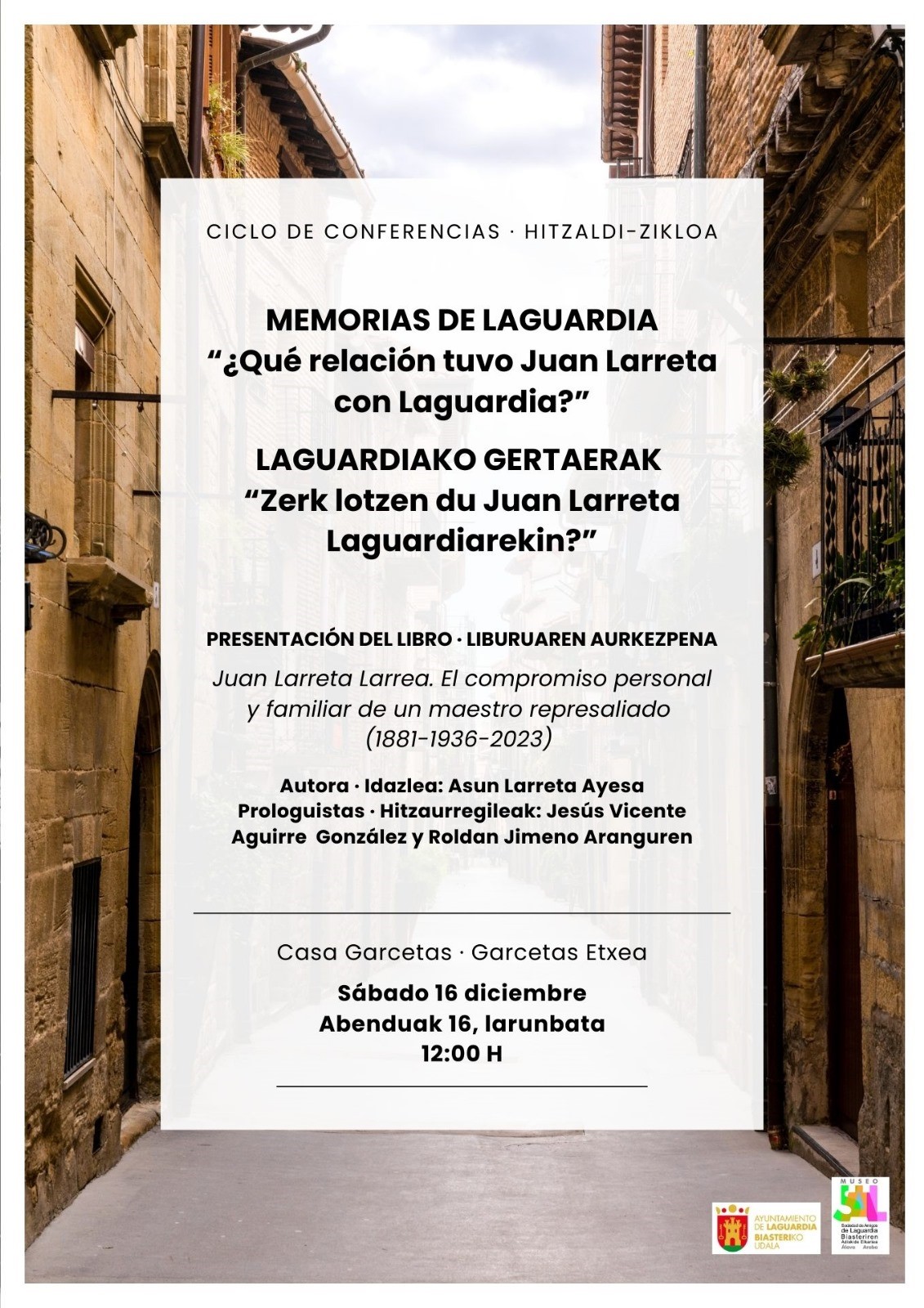 CICLO CONFERENCIAS MEMORIAS DE LAGUARDIA