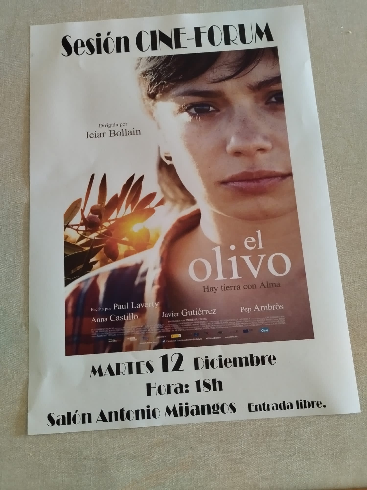 CINE forum 12 diciembre
