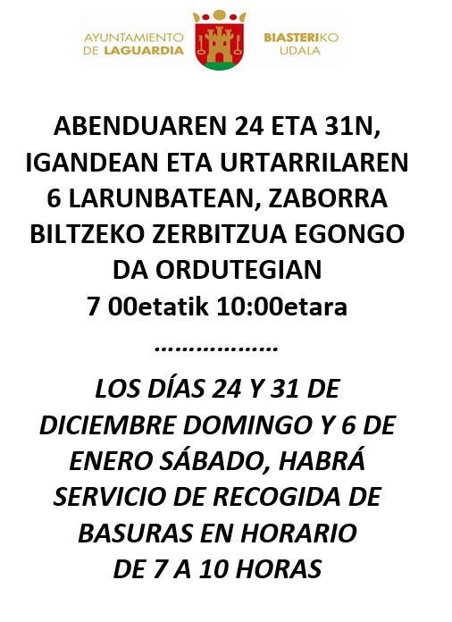 basura navidades 23 24
