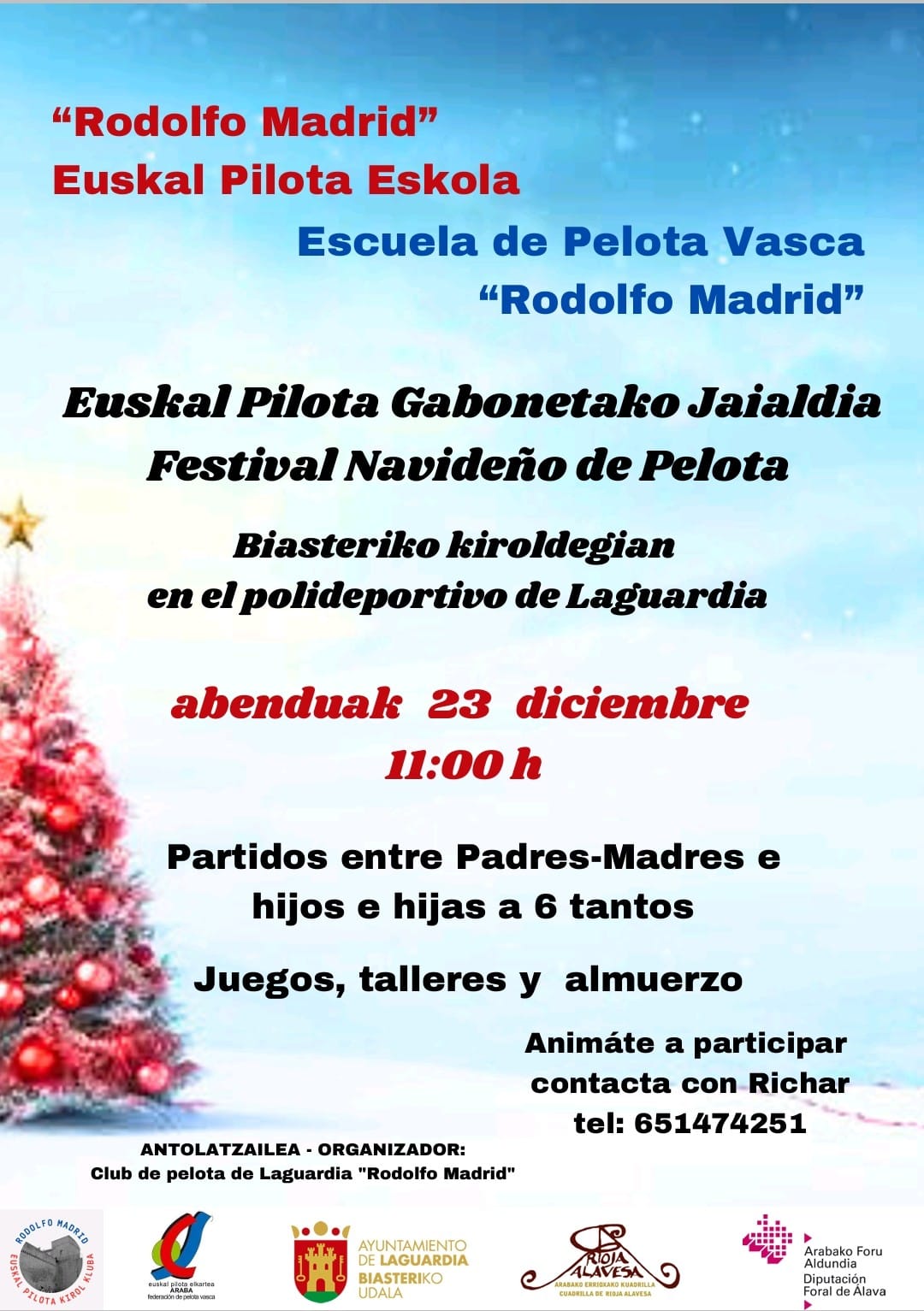 festival pelota navidades