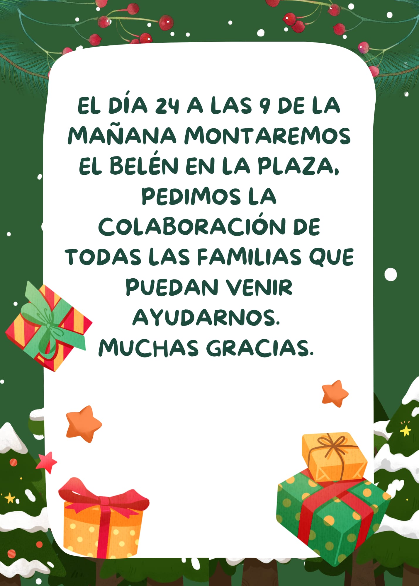 Colaboración montaje Belén Plaza Mayor