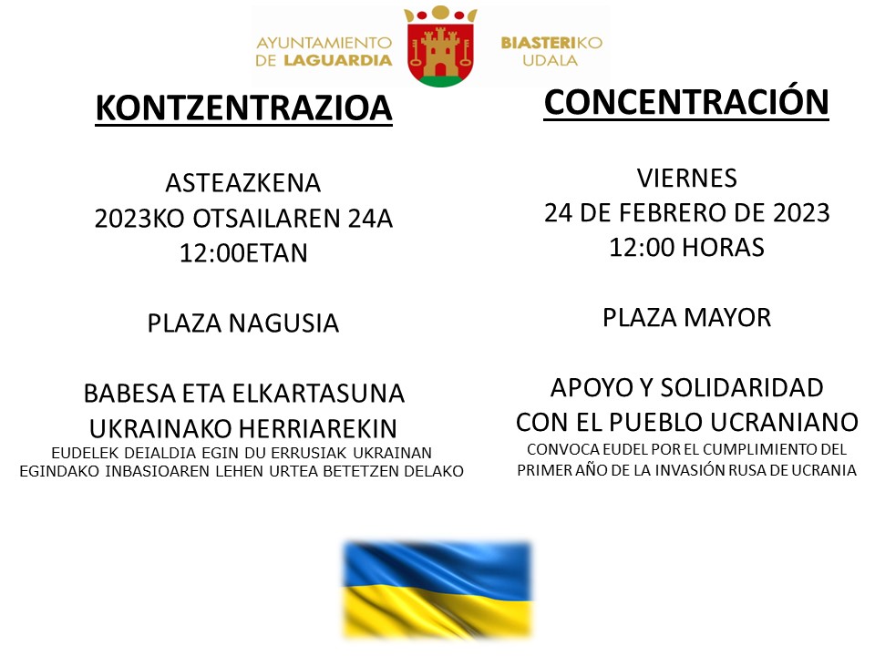 CONCENTRACION UCRANIA 2023