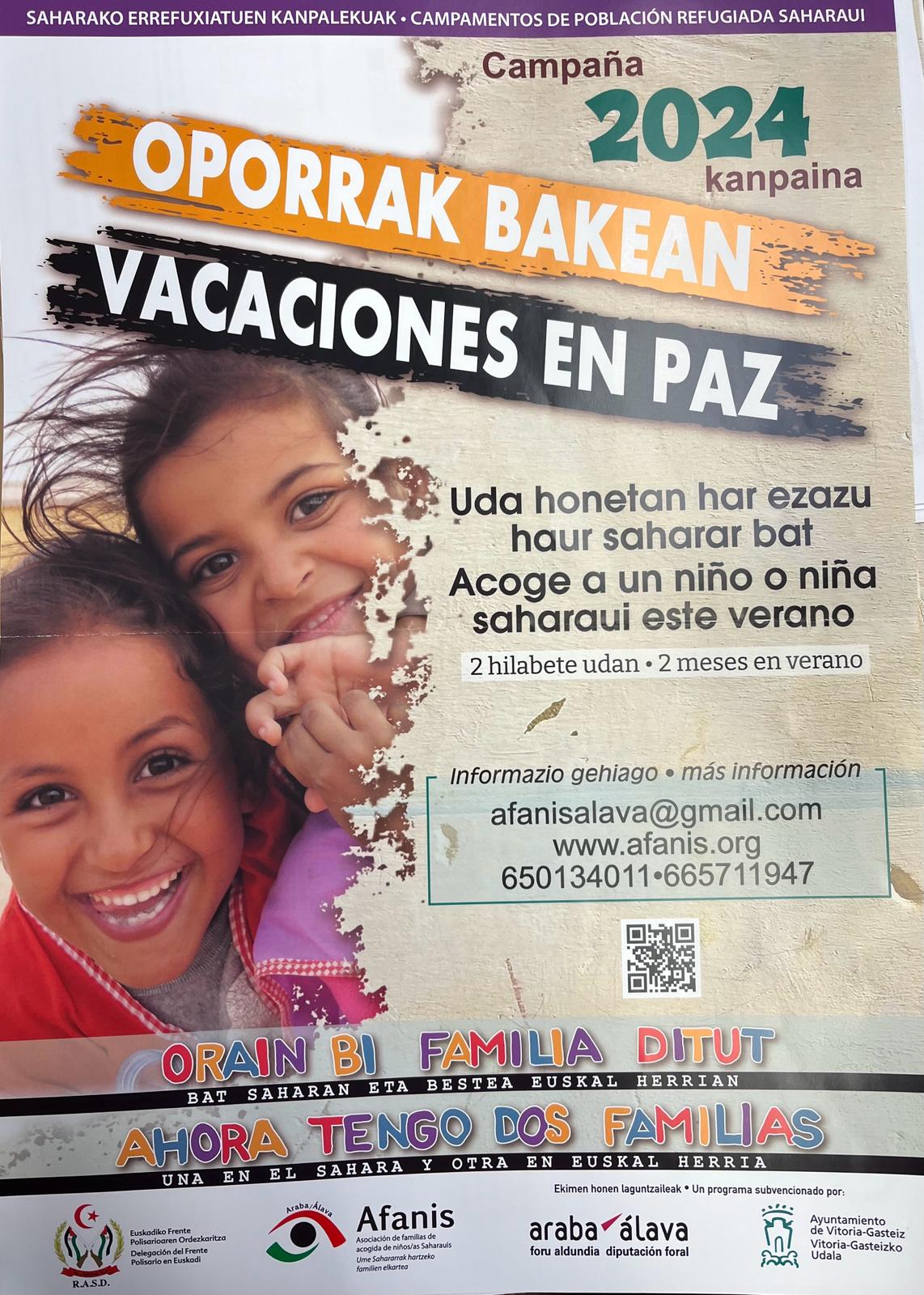 Campaña 2024 Vacaciones en paz