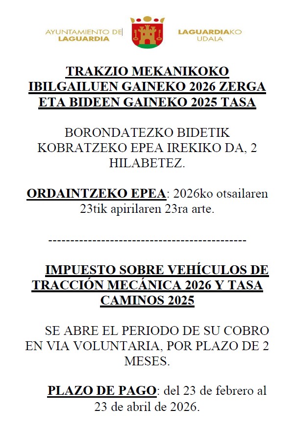 cobro ivtm y tasa caminos