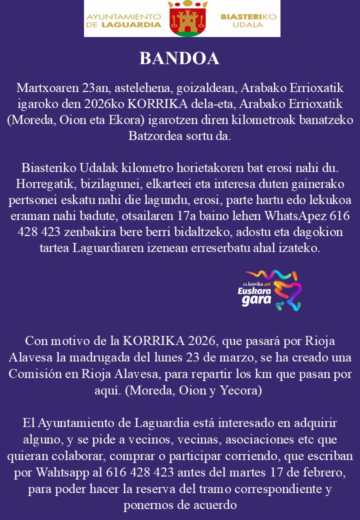 korrika 2026