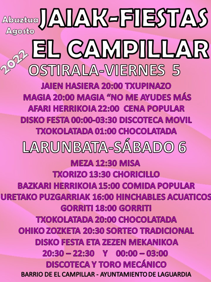 FIESTAS EL CAMPILLAR 2022