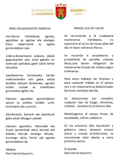 bando ola de calor