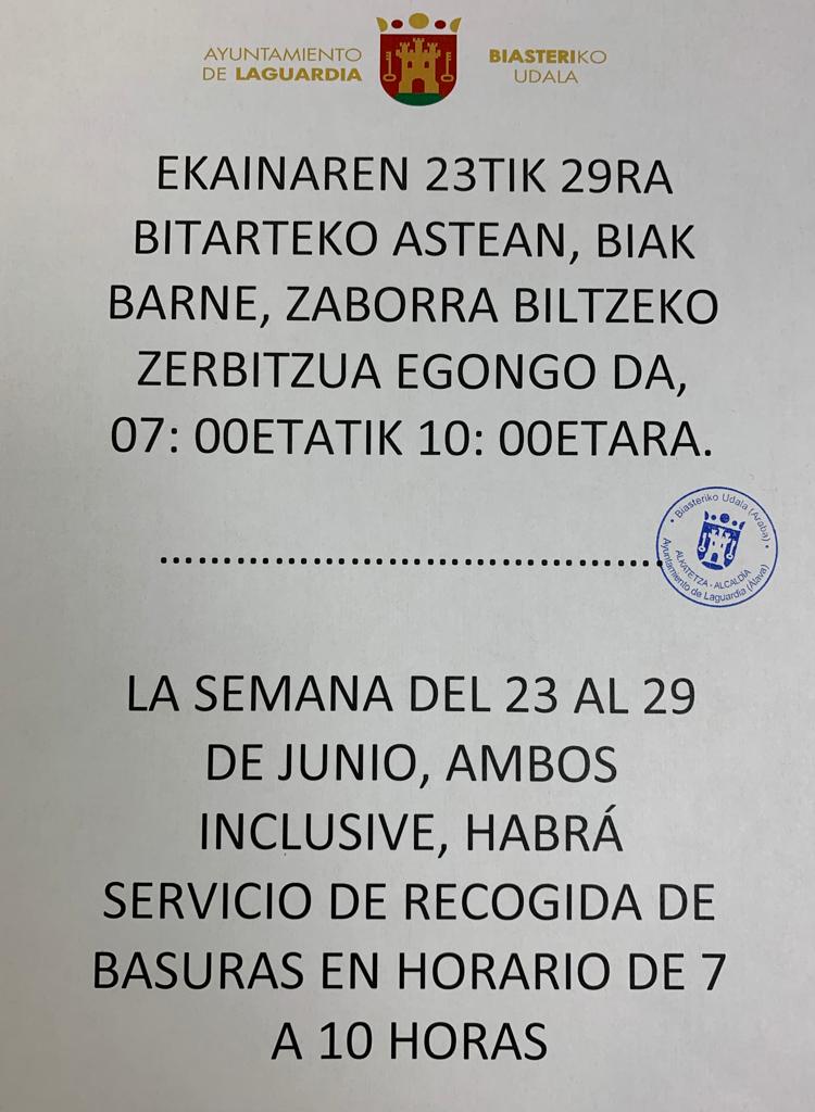 basuras fiestas