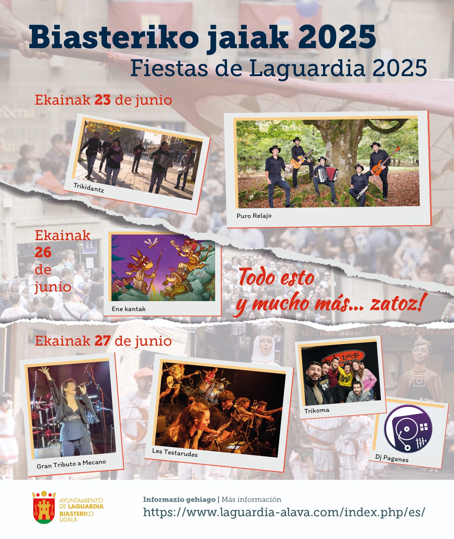 ACTUACIONES FIESTAS 2025