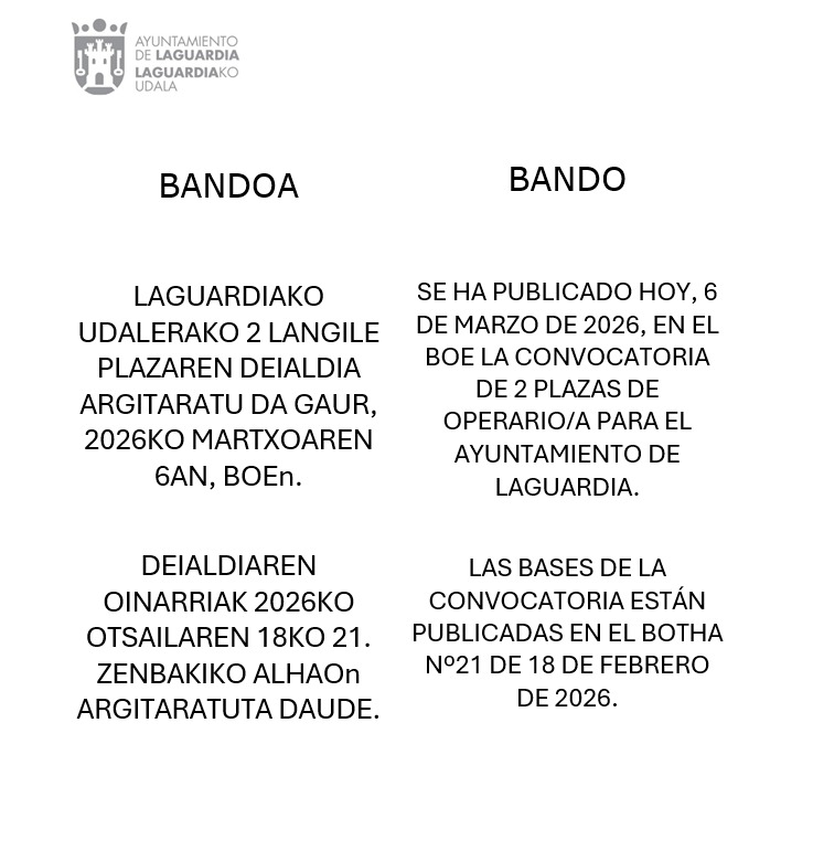 bando operarios